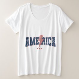 Amerika große größe T-Shirt