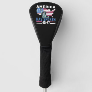 Amerika hat gesprochen 45 47 Trump Präsident Vinta Golf Headcover