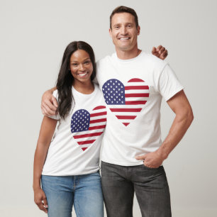 Amerika, Herz, Liebe T-Shirt