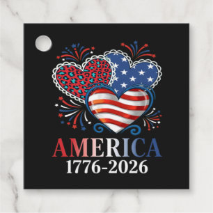 Amerika Herzen 1776-2026 Patriotisch Geschenkanhänger