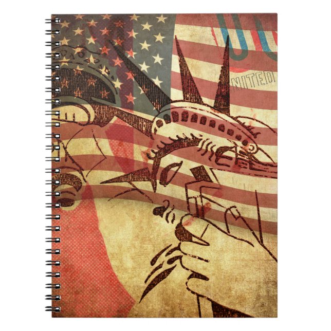 Amerika, Hintergrund Notizblock (Vorderseite)