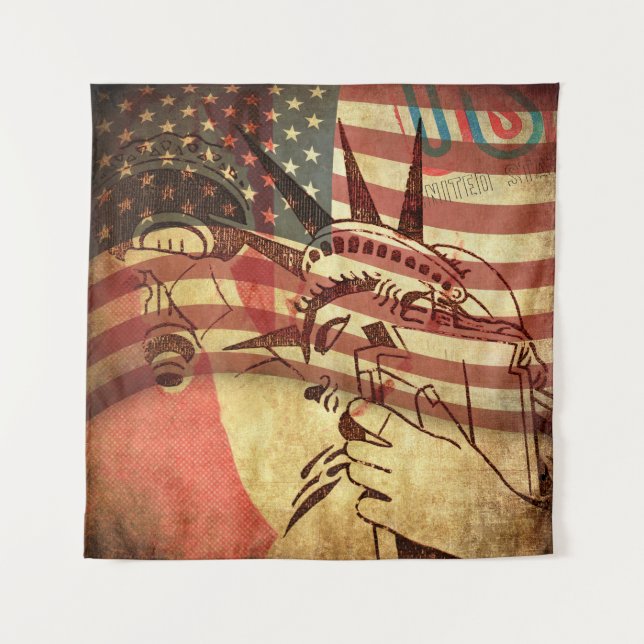 Amerika, Hintergrund Wandteppich (Vorderseite)