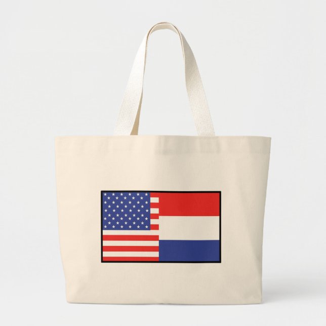 Amerika Holland Jumbo Stoffbeutel (Vorne)