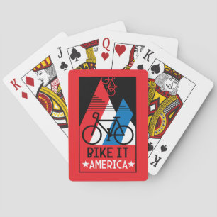 Amerika im Rad Spielkarten