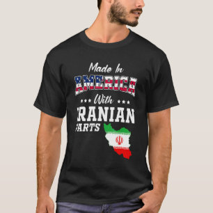 Amerika iranische Teile Iran Karte USA-Flagge Abst T-Shirt