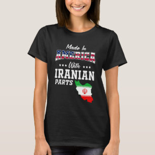 Amerika iranische Teile Iran Karte USA-Flagge Abst T-Shirt
