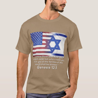 Amerika Israel Unterstützung T-Shirt Familie