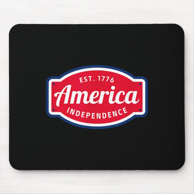 Amerika ist 1776 unabhängig 4. Juli Mousepad (Vorne)