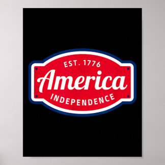 Amerika ist 1776 Unabhängigkeit 4. Juli Poster