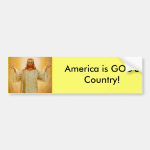 Amerika ist das Land des GOTTES! Autoaufkleber