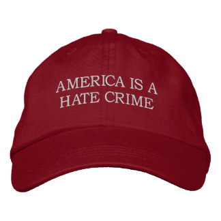 AMERIKA IST EIN HASENVERBRECHEN, DAS HAT BESTICKTE BASEBALLKAPPE
