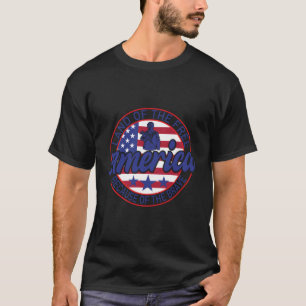 Amerika ist frei wegen Mut T-Shirt