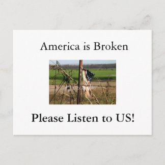 Amerika ist kaputt, Ple... Postkarte