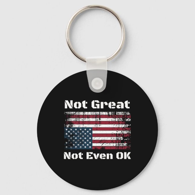 Amerika ist nicht groß, nicht einmal Ok Amerikaner Schlüsselanhänger (Vorderseite)