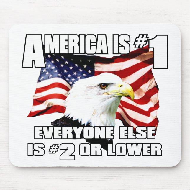 Amerika ist Nr. 1 Mousepad (Vorne)