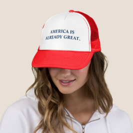 Amerika ist schon großartig. truckerkappe