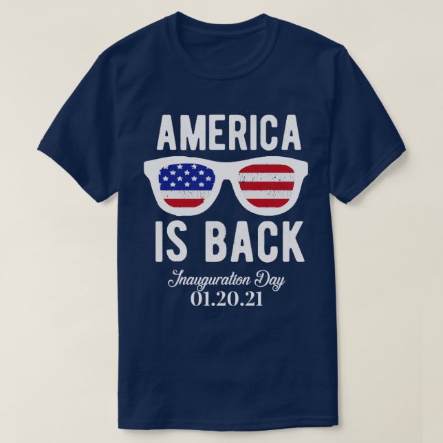 Amerika ist zurück T-Shirt (Design vorne)