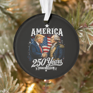 Amerika-Jubiläum 250. Trump Washington Ornament