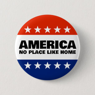Amerika, Keine Heimat wie Zuhause-Taste Button