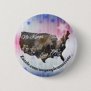 Amerika keine Könige Est 1776 Button