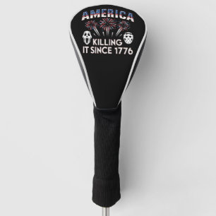 Amerika killt es seit 1776 Patriotischer Horror US Golf Headcover
