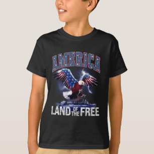Amerika Land der Freien 4. Juli Unabhängigkeit T-Shirt