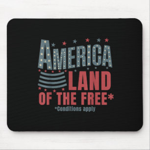 Amerika Land der Freien Patriotischer 4. Juli  Mousepad