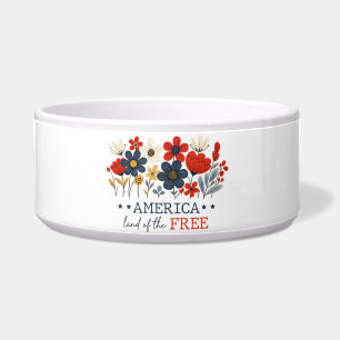 Amerika - Land des freien, floralen Patriotischen Napf