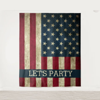 AMERIKA LASSE PARTY-BACKDROP WANDTEPPICH