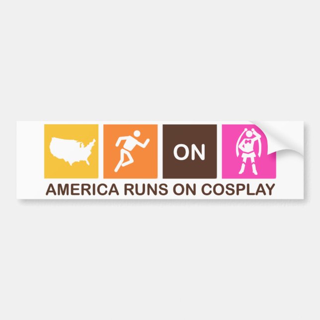 Amerika-Läufe auf Cosplay Autoaufkleber (Vorne)