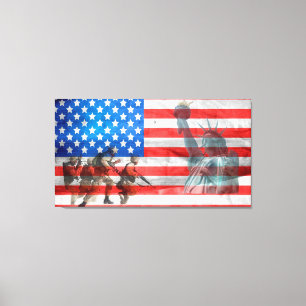 Amerika Leinwanddruck