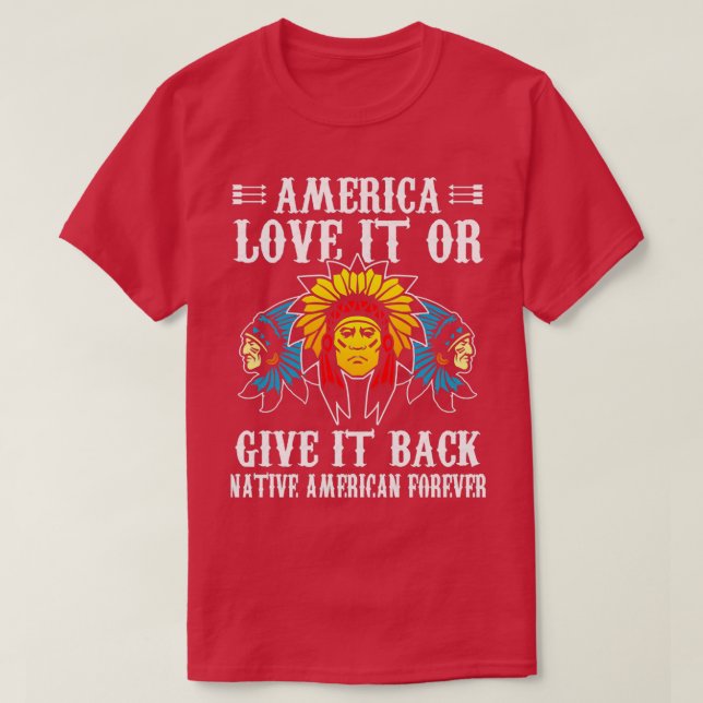 Amerika Liebe es oder gibt es zurück zu den amerik T-Shirt (Design vorne)