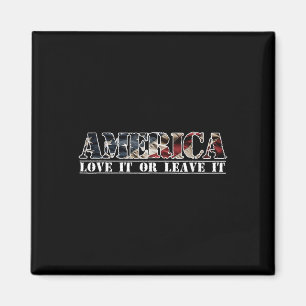Amerika Liebe Es Oder Verlasse Es Patriot Magnet