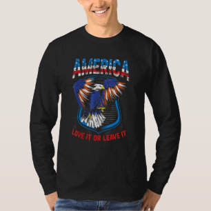 Amerika Liebe es oder Verlasse es uns eifrig stolz T-Shirt