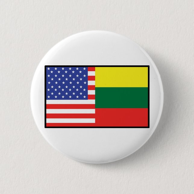 Amerika Litauen Button (Vorderseite)
