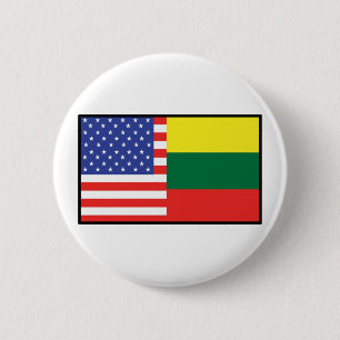 Amerika Litauen Button