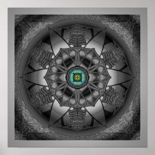 Amerika Mandala Poster