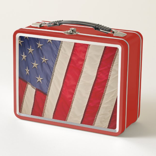 Amerika Metall Brotdose (Vorderseite)