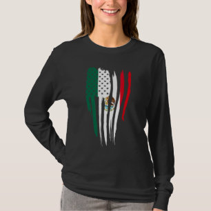 Amerika Mexiko Flagge Mexikanische Wurzeln Amerika T-Shirt