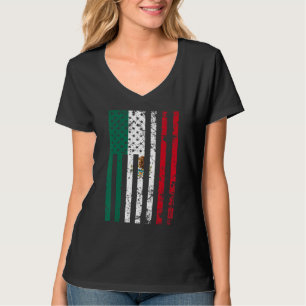 Amerika Mexiko Flagge Mexikanischer Roots Amerikan T-Shirt