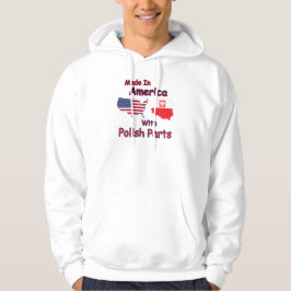 Amerika mit polnischen Teilen Hoodie