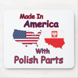 Amerika mit polnischen Teilen Mousepad