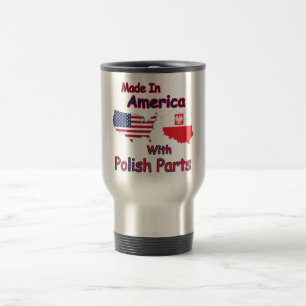 Amerika mit polnischen Teilen Reisebecher