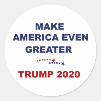 Amerika noch größer Trump 2020 Runder Aufkleber