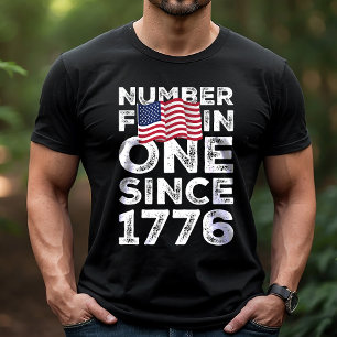 Amerika Nummer Eins Seit 1776 Patriotisch T-Shirt