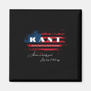 Amerika ohne Trump Funny Anti Trump 2024 Pro Democ Magnet