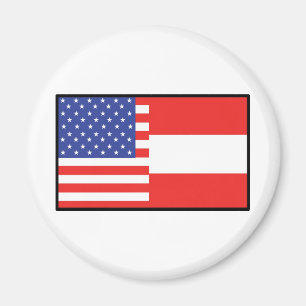 Amerika Österreich Magnet