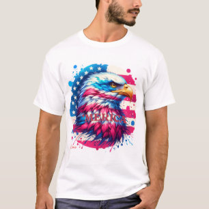 Amerika - Patriotic USA Design für 4. Juli, Ve T-Shirt