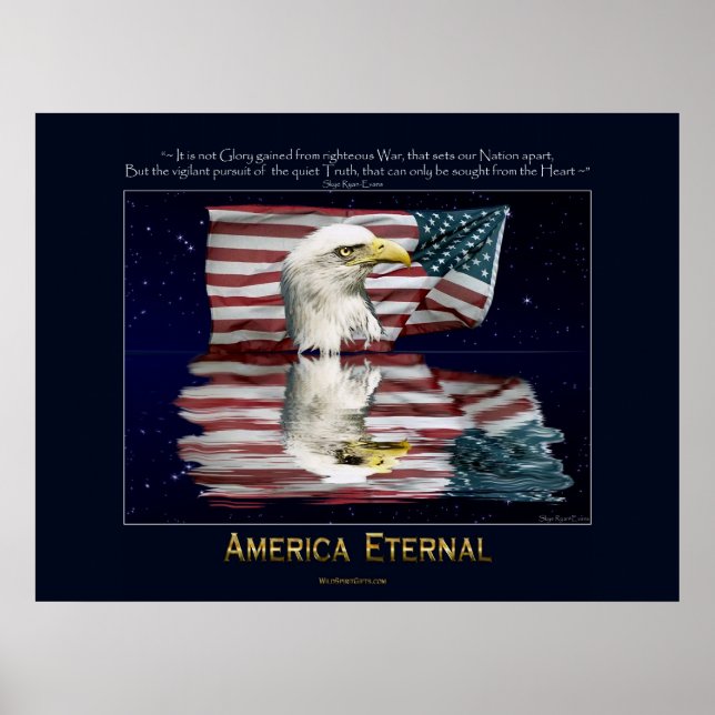 AMERIKA, Patriotisches Poster ETERNAL (Vorne)