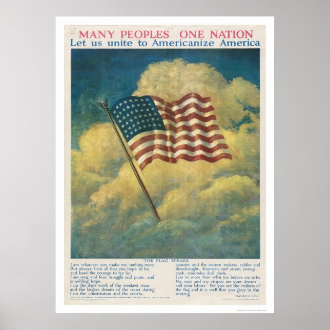 Amerika Poster (Vorne)